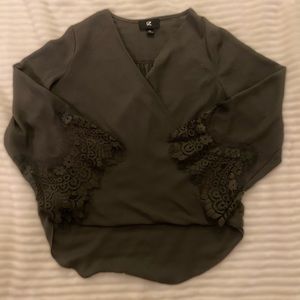 Olive green blouse